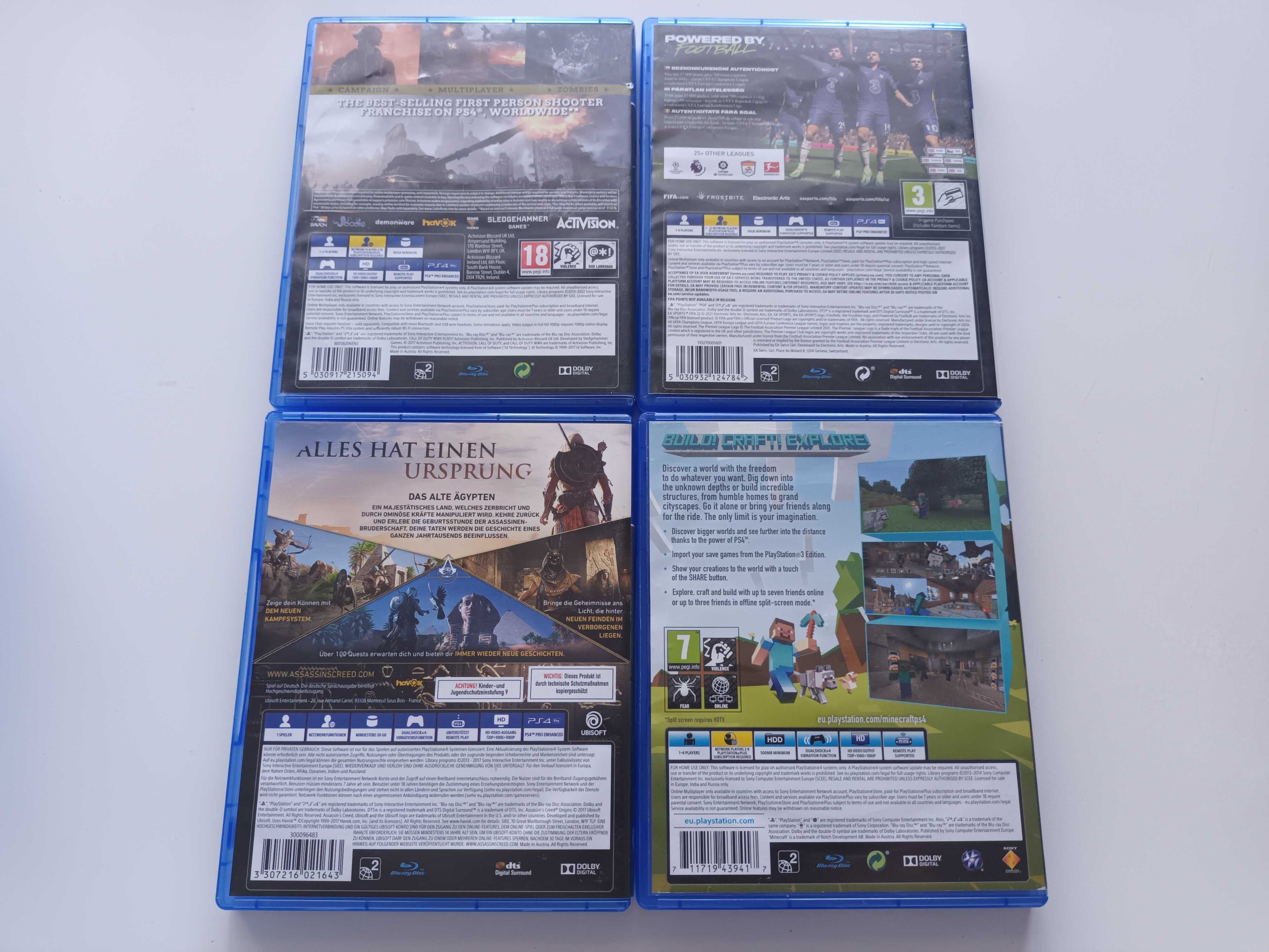Игри за PS4 Playstation 4 - Fifa, Minecraft, Call of duty, Assassin