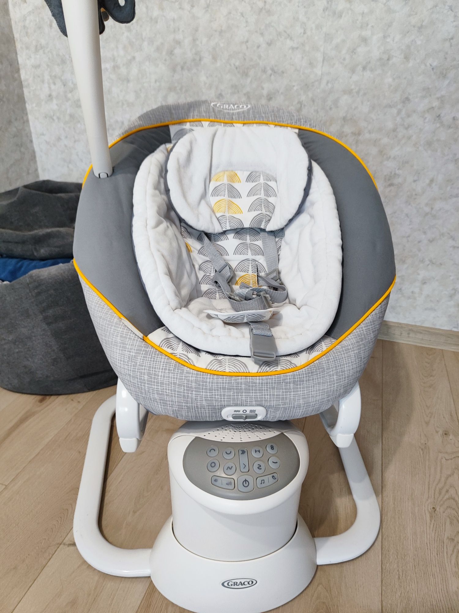 Люлка Graco - All Ways Soother, сиво-бяла