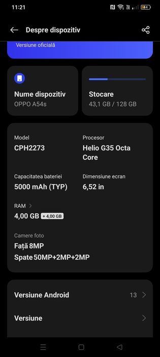 Oppo A 54 s stare bună