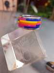 2 inele:Swatch metal argintat si Eric Kayser portelan lucrat manual.
