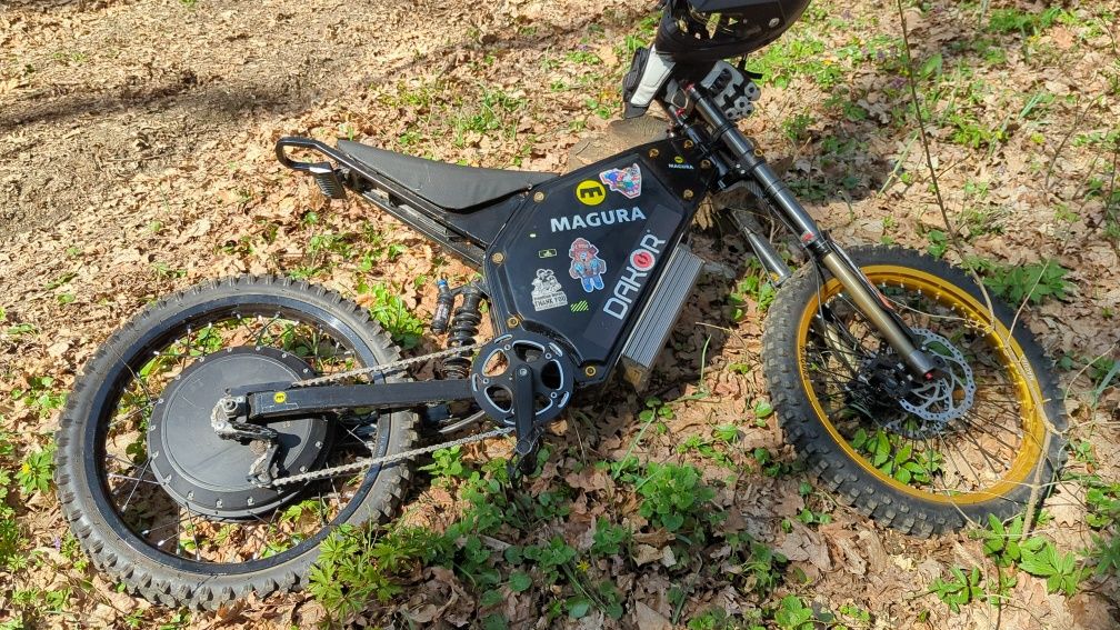 VIDEO Ebike enduro 14.5 Kw 150 km/h acumulator 3,5 Kw