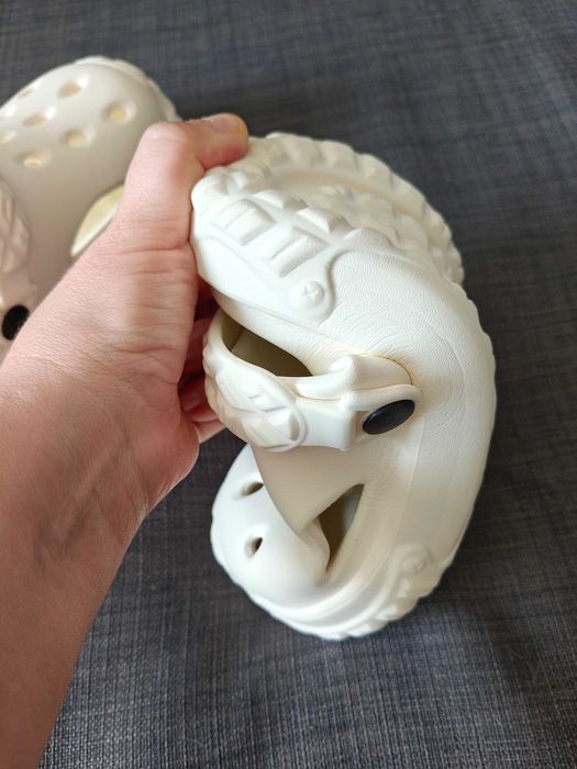 Papuci copii albi tip Crocs marimea 30-31