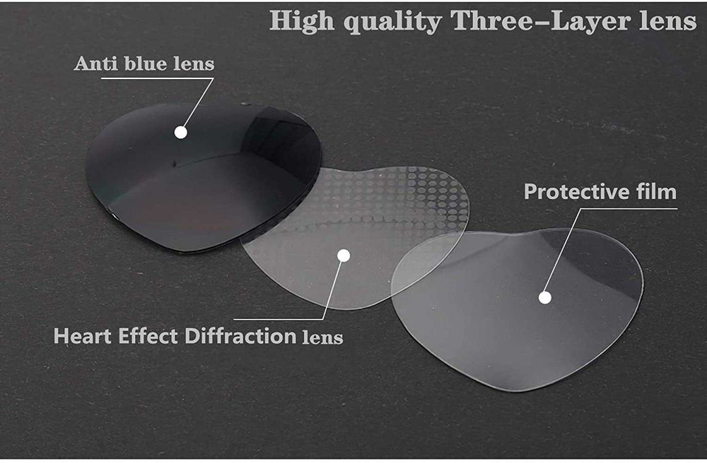 Ochelari cu efect de Inimi Polarizati