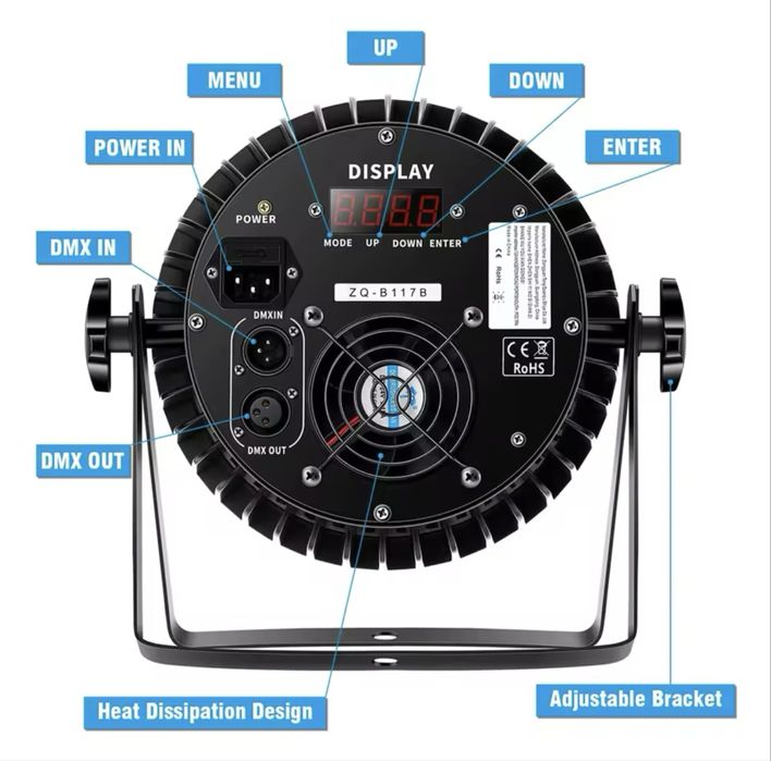 Vand 4 PAR LED Noi Sigilati 18x12w