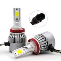 2 броя LED крушки H11 6000К 12V 72W 3800 LM гаранция !!!