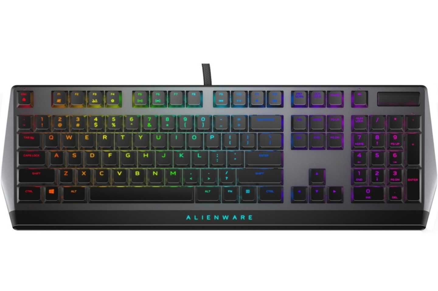 Tastatura mecanica gaming Alienware 510K, Iluminare RGB, Moon Grey