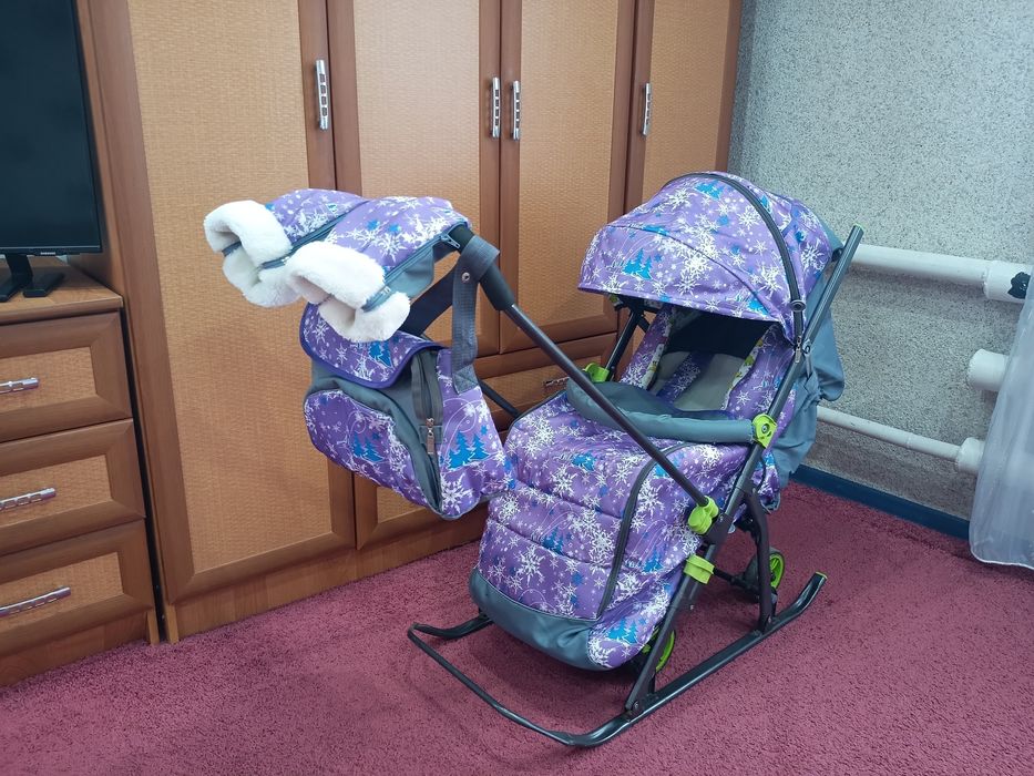 Коляска - сани в отличном состоянии