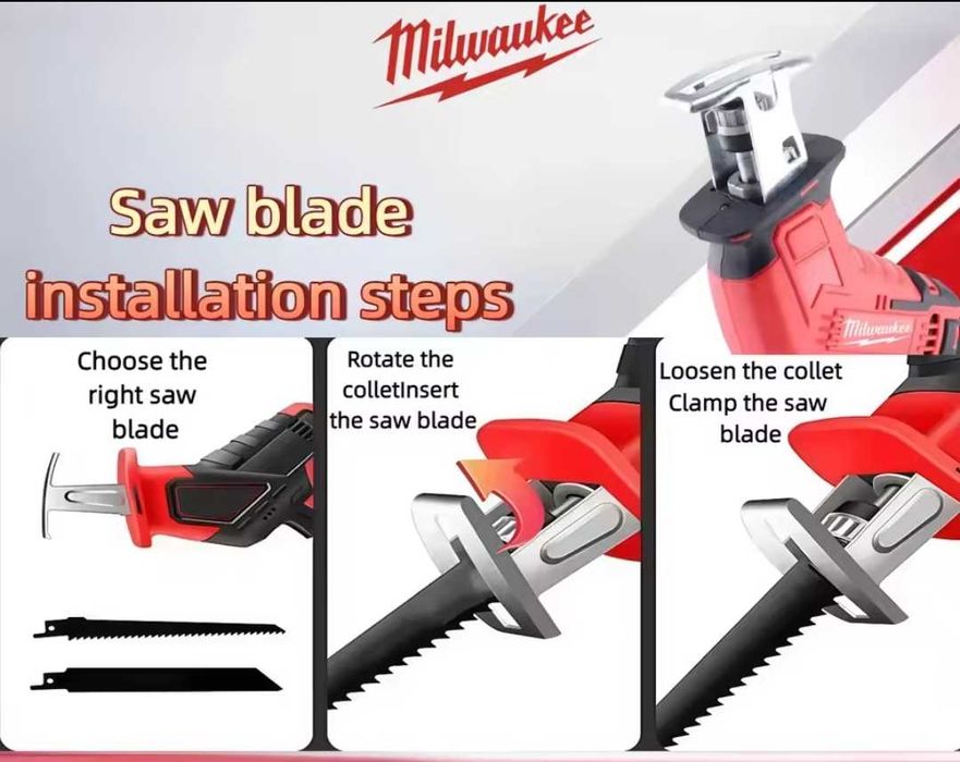 Fierăstrău electric pentru baterii Milwaukee