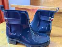 Cizme de cauciuc femei Tommy Hilfiger albastre
