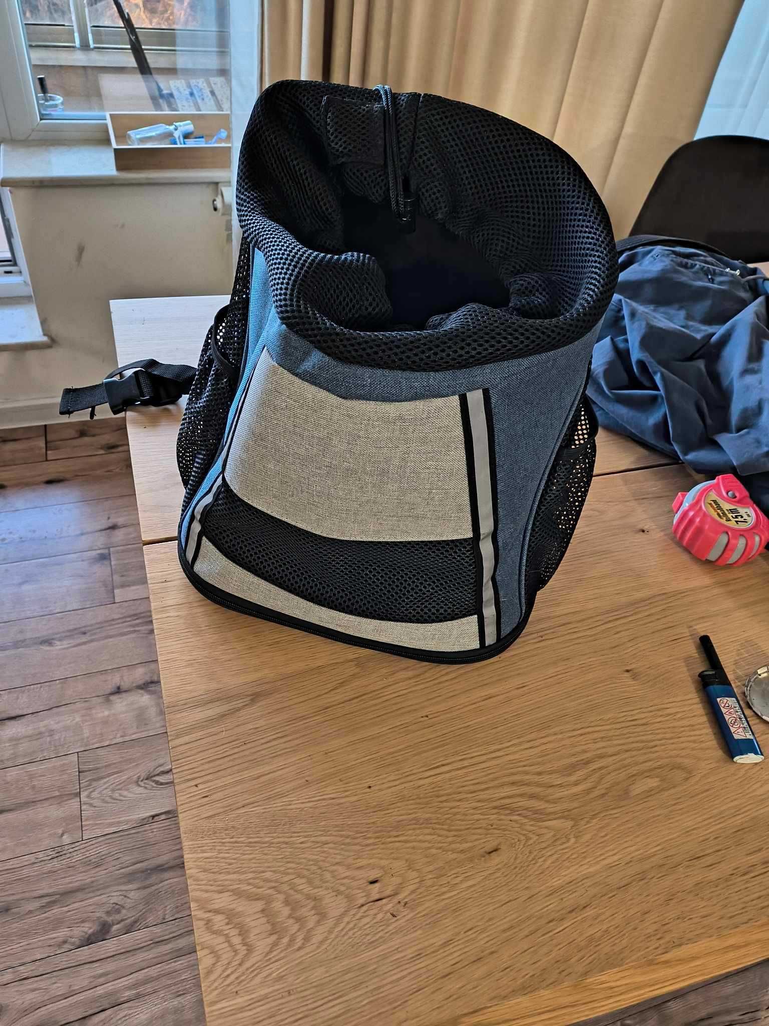 Транспортна раница за кучета Flamingo FRONT CARRIER TIMI BLUE