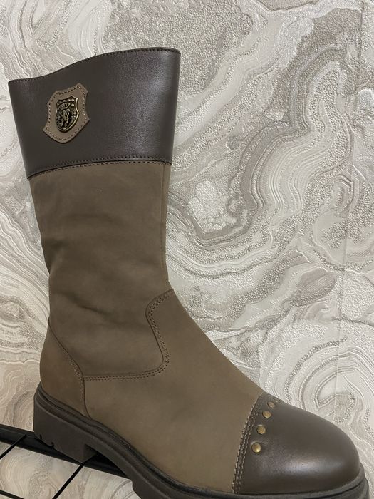 Продам сапоги зимние натуральная кожа, цигейка