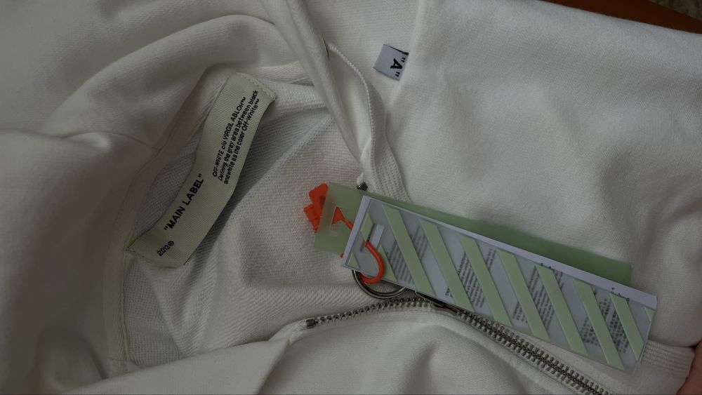 Hanorac Off White Zip