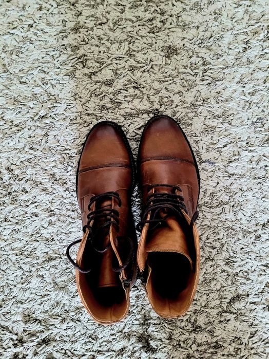 Ghete/bocanci/cizme piele maro - Mango barbati - noi