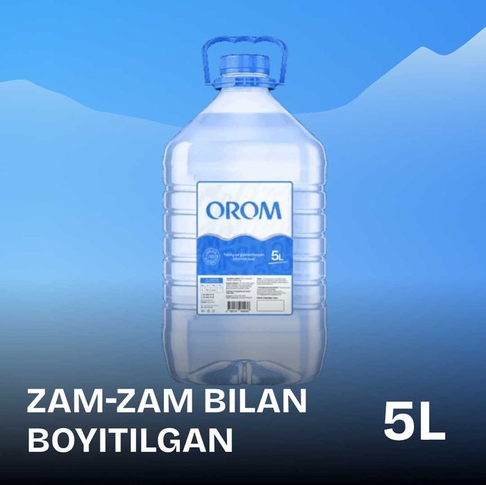 OROM 5 litr suv – Zam-Zam asosidagi toza artezian suv
