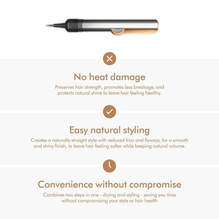 Dyson Airstrait™ Straightener | Nickel/Copper