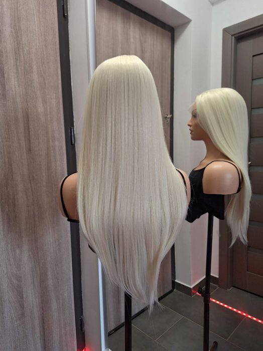 Perucă lungă blond, lace wig 13156