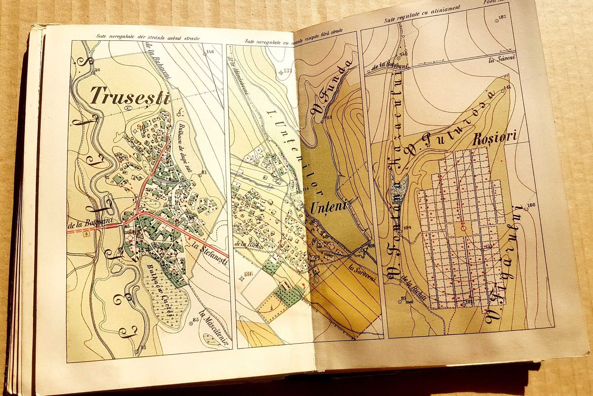 F177-I-Carte Romania-Semnele conventionale Bucuresci 1890