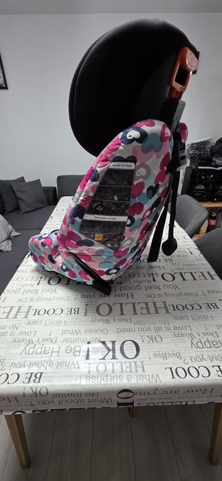 Столче за кола ISOFIX U-Grow Safety, Сърца, 9-36 кг, Многоцветно