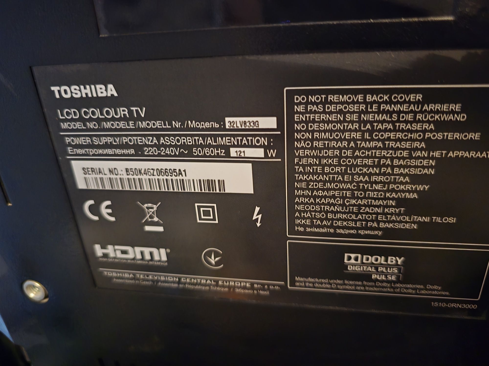 Телевизор Toshiba LCD COLOUR TV
