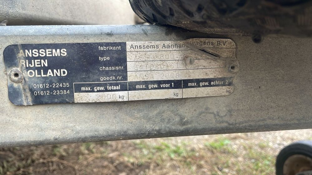 Platformă auto cu 2 axe