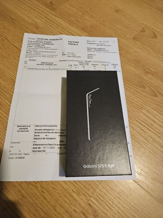 Samsung Galaxy s25 edge 256gb titanium jetblack sigilat garantie