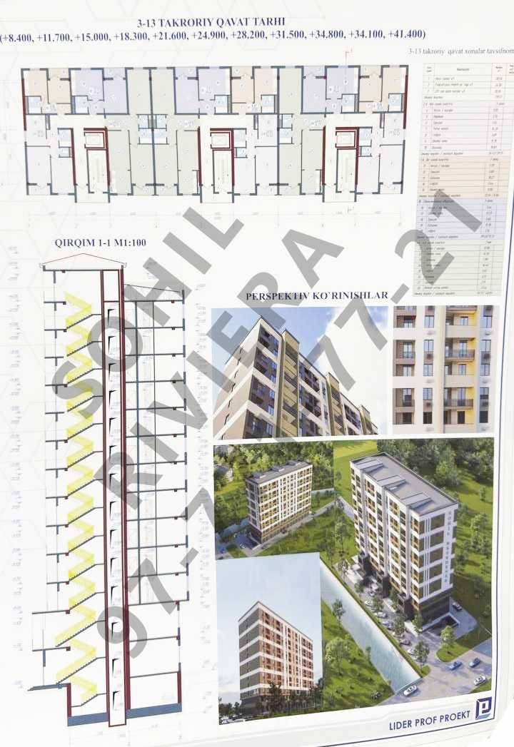 Новостройка "SOHIL RIVIERA" 2/10/12 - 59.3кв
