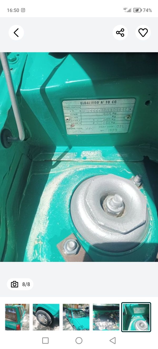Tiko sotiladi barter xam bor matiz nexia 1 ga