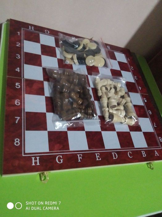 Шахматы шашки нарды 3/1  Narda shashka shaxmat