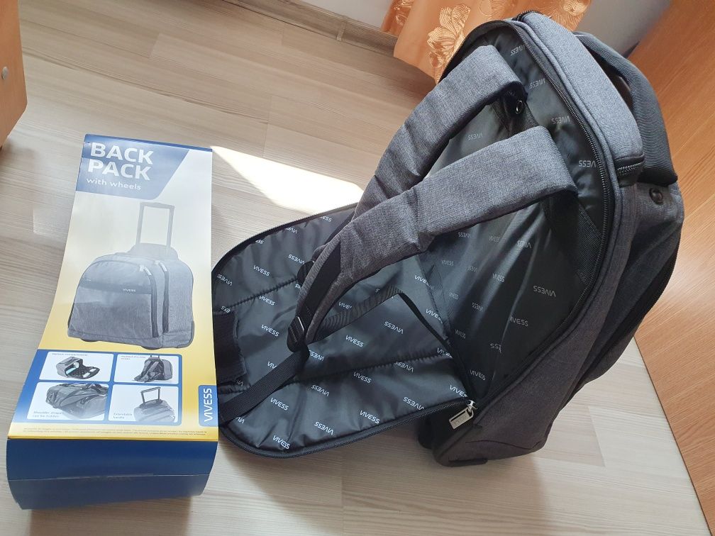 Troler cu funcție de rucsac Marca Vivess NOU