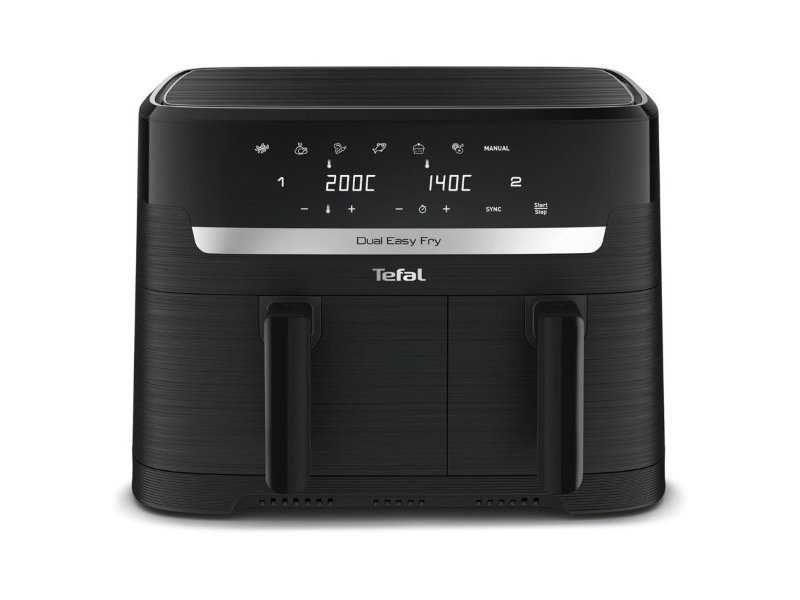 Еър Фрайър с Две Зони за Готвене Tefal Dual Fryer EY901810, 8.3L
