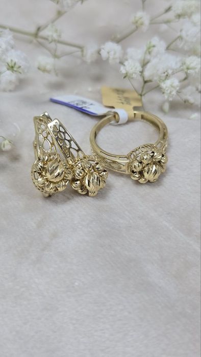 Комплект из желтого золото ЖанТаС ломбард Астана