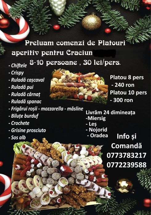 Platouri aperitive sarbatori