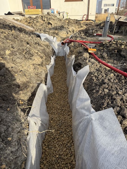 Amenajari spati verzi , rulouri de gazon , drenaje .