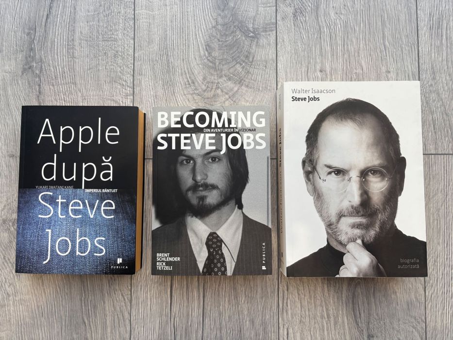 Pachet carti biografie despre Steve Jobs