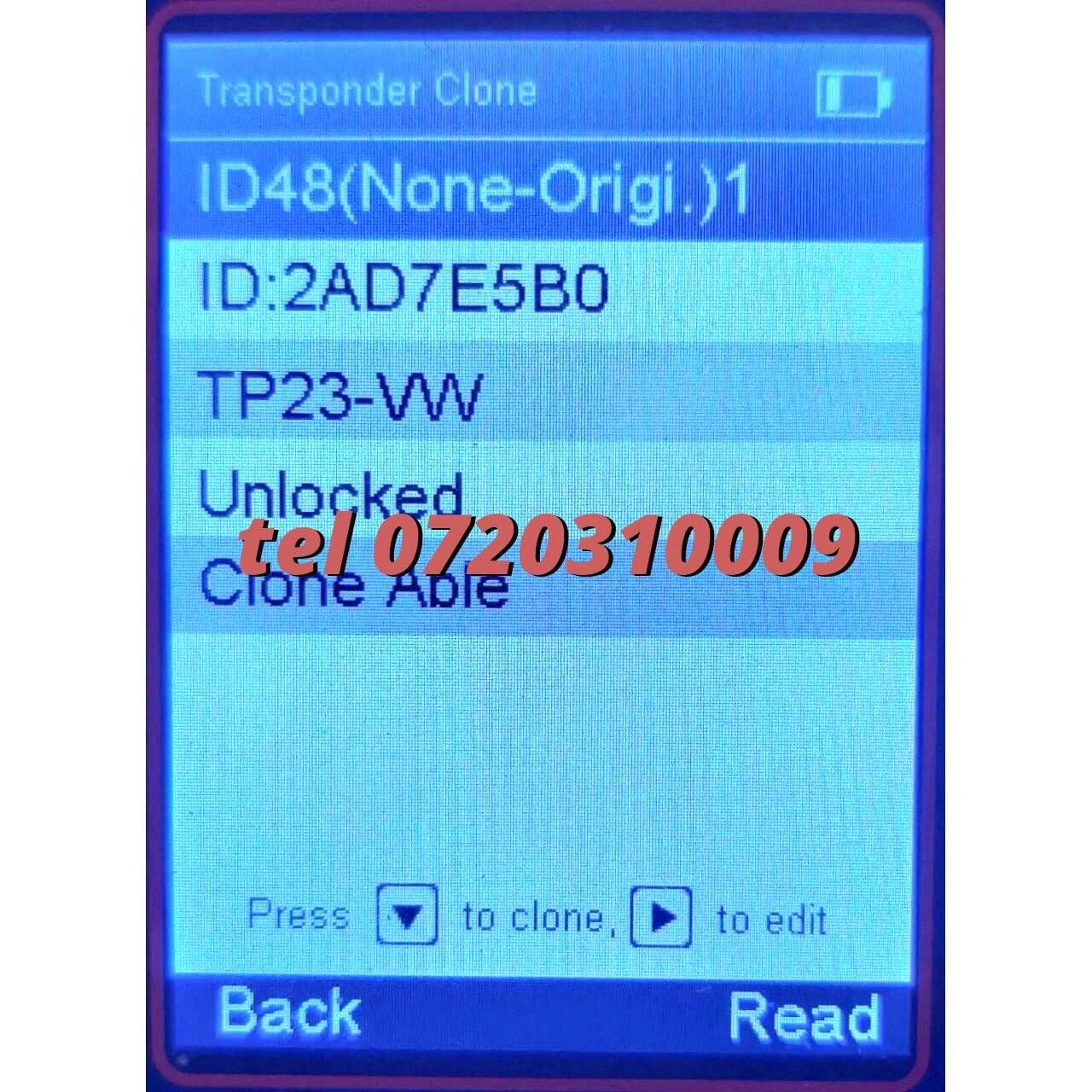 Cip Transponder Id48 Can Vw A1 Tp23 Cip Auto Pentru Cheie Vw Encrypte