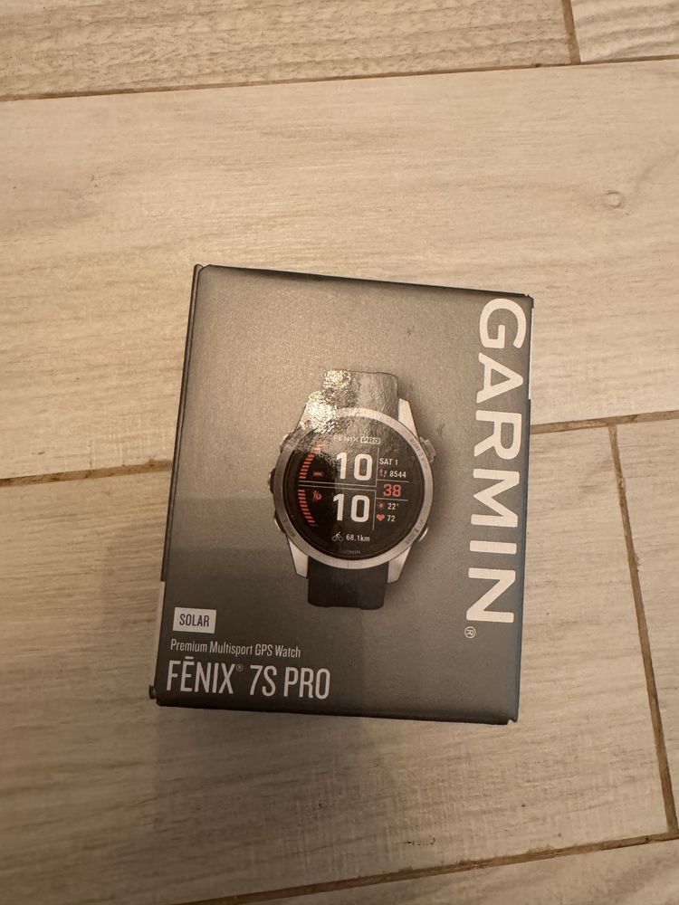 Ceas smartwach garmin fenix 7s Pro Solar curea graphite