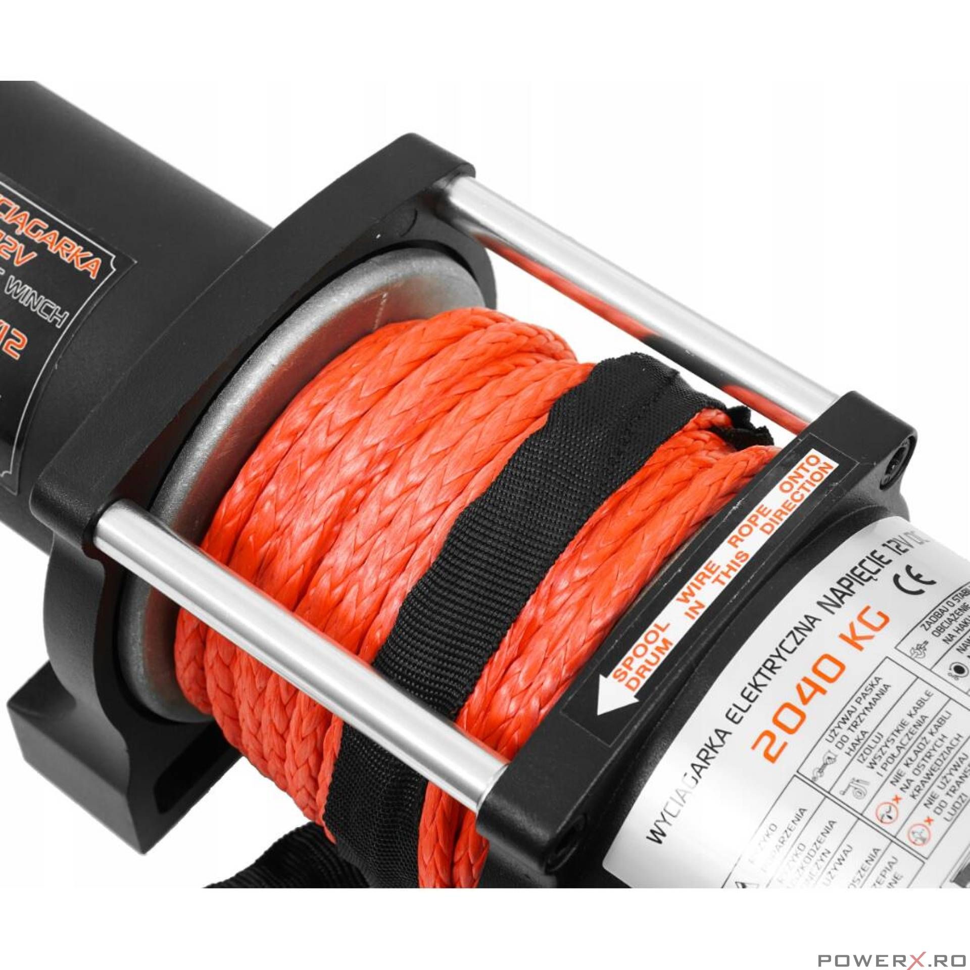 Troliu manual 12 V 195 A, tragere maxima 4500 l, capacitate ridicare