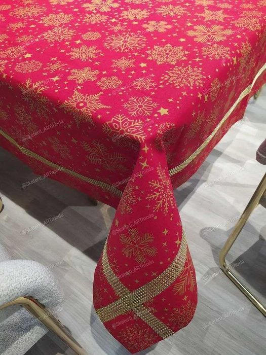 Новогодние скатерти из Турецкой ткани  Дак