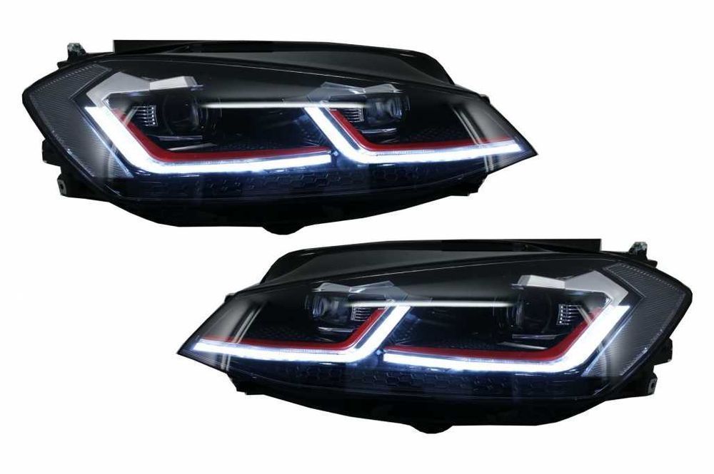 Black Friday Faruri LED VW Golf 7.5 VII (2017+) GTI Look cu Semnal Din
