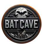 Placa BatCave Metalica , Pestera Liliacului, BatMan 20x20 cm