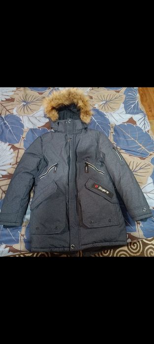 Зимняя теплая куртка,для мальчика 10-12 лет