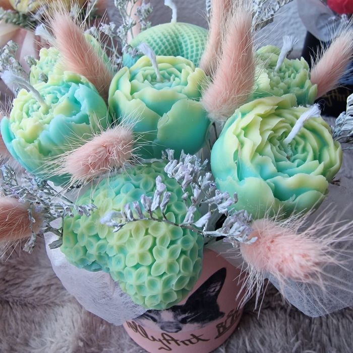 Buchet flori din ceara