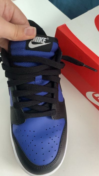 Nike dunk low albastru si negru