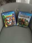 Minecraft și Crash Bandicoot PS4