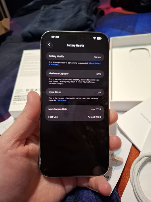 Iphone 15 pro max impecabil garantie factura emag 08.2027
