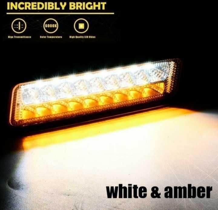 Лед Халоген/дневни светлини с Мигач 48W, 12V/24V