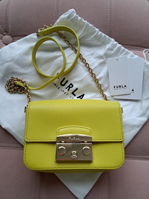 Чанта Furla естествена кожа