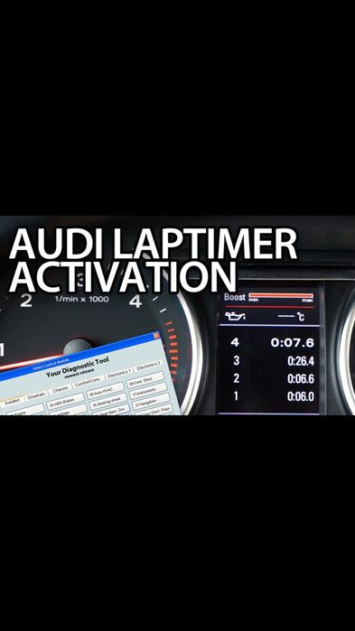 Activare lap timer boost audi vcds presiune turbo si altele diagnoza