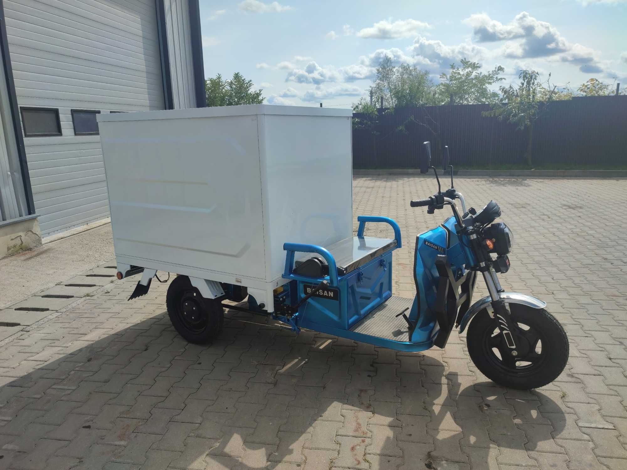 Triciclu electric NOU Baisan Cargo motor de 1800W