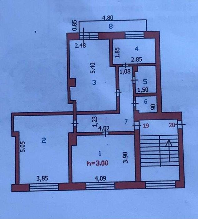 3-комнатная квартира